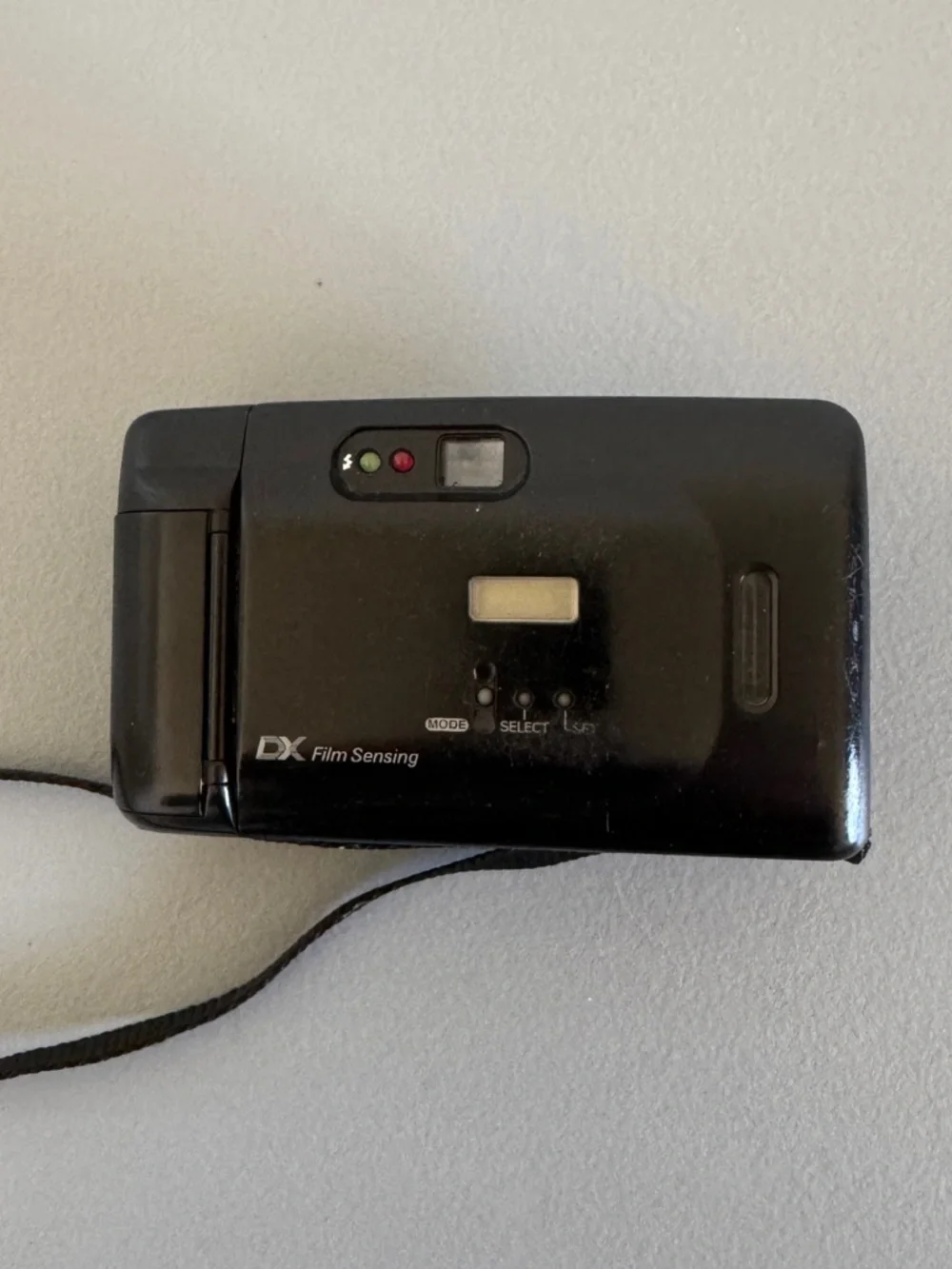 Polaroid Black 35mm AF Compact Camera with Wrist Strap and case WORKS